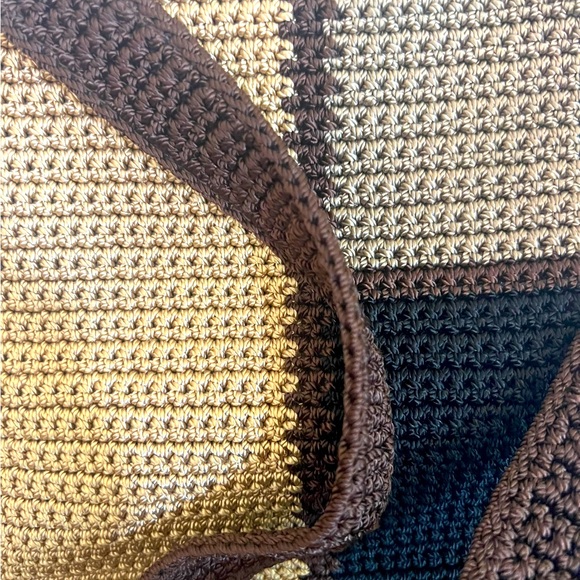The Sak brand woven fabric purse in excellent condition in beautiful brown tones - Picture 3 of 5